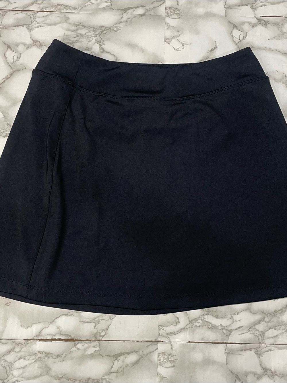 Cut The Frills Black Skort